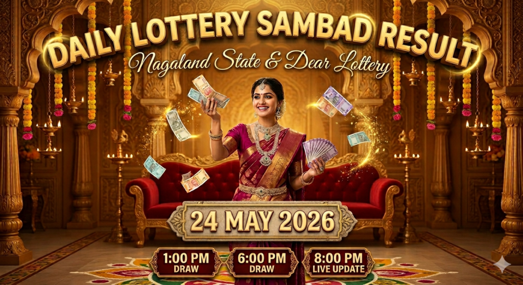 6 PM Aaj Ke Lottery Sambad Result - Evening Draw (24-05-2026)